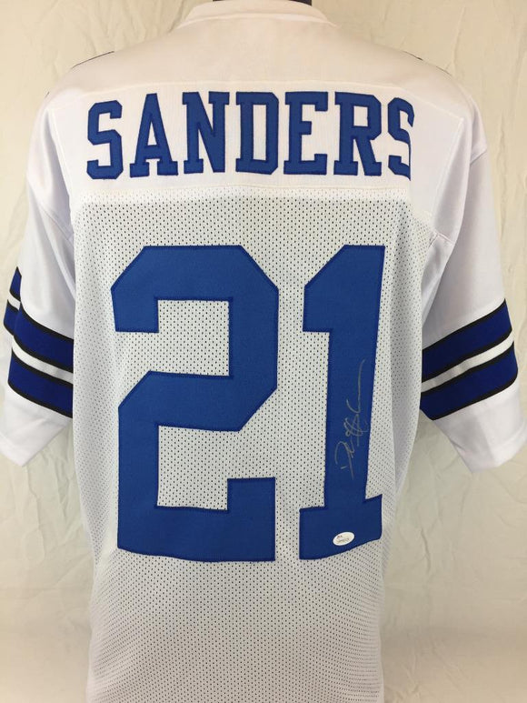 Deion Sanders Signed Autographed Dallas Cowboys Football Jersey (JSA COA)