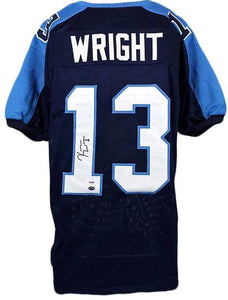 Kendall Wright Signed Autographed Tennessee Titans Football Jersey (JSA COA)