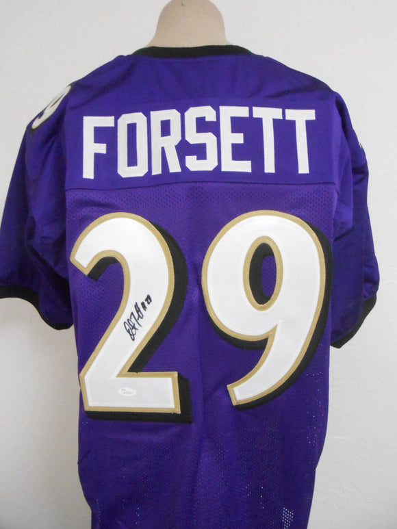 Justin Forsett Signed Autographed Baltimore Ravens Football Jersey (JSA COA)
