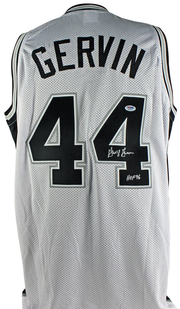 George Gervin Signed Autographed San Antonio Spurs Basketball Jersey (PSA/DNA COA)