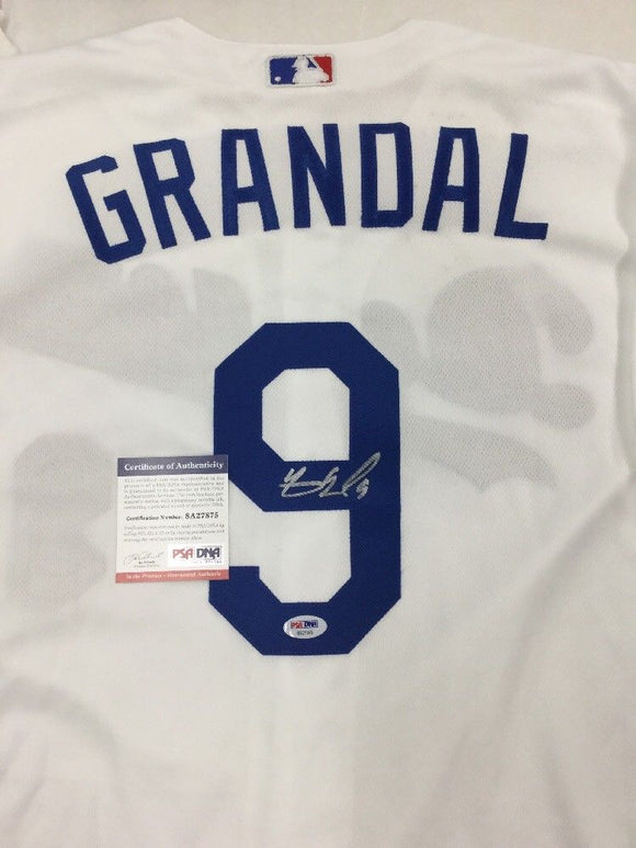 Yasmani Grandal Signed Autographed Los Angeles Dodgers Baseball Jersey (PSA/DNA COA)