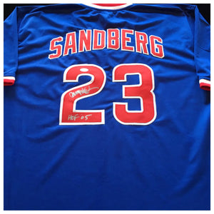 Ryne Sandberg Signed Autographed Chicago Cubs Baseball Jersey (JSA COA)