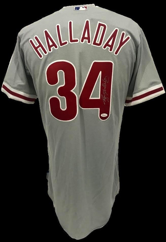 Roy Halladay Signed Autographed Philadelphia Phillies Baseball Jersey (JSA COA)