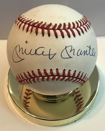 Mickey Mantle Signed Autographed Official American League OAL Baseball (SA COA)