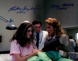 Heather Langenkamp & Ronee Blakely Signed Autographed "Nightmare on Elm Street" Glossy 8x10 Photo (ASI COA)