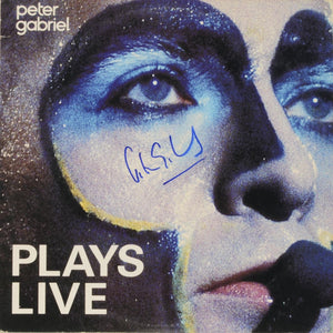 Peter Gabriel Signed Autographed "Plays Live" Record Album (PSA/DNA COA)