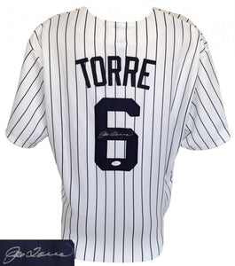 Joe Torre Signed Autographed New York Yankees Baseball Jersey (JSA COA)