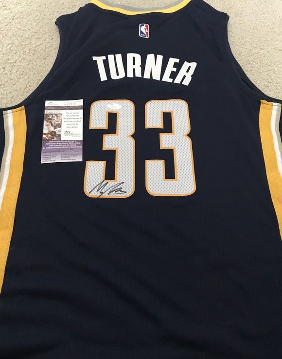 Myles Turner Signed Autographed Indiana Pacers Basketball Jersey (JSA COA)