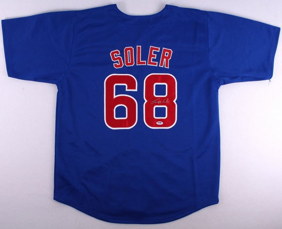 Jorge Soler Signed Autographed Chicago Cubs Baseball Jersey (JSA COA)