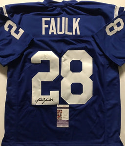 Marshall Faulk Signed Autographed Indianapolis Colts Football Jersey (JSA COA)