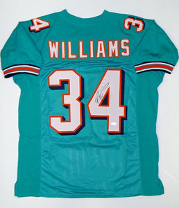 Ricky Williams Signed Autographed Miami Dolphins Football Jersey (JSA COA)