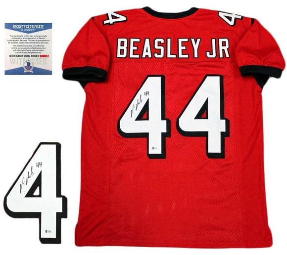 Vic Beasley Signed Autographed Atlanta Falcons Football Jersey (Beckett COA)