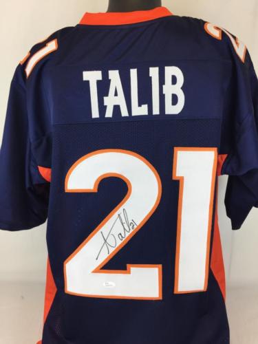 Aqib Talib Signed Autographed Denver Broncos Football Jersey (JSA COA)