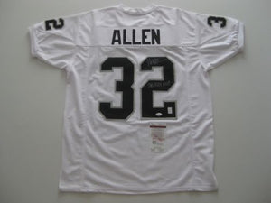 Marcus Allen Signed Autographed Oakland Raiders Football Jersey (JSA COA)