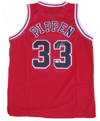 Scottie Pippen Signed Autographed Chicago Bulls Basketball Jersey (JSA COA)