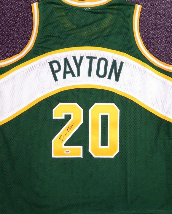 Gary Payton Signed Autographed Seattle Supersonics Basketball Jersey (PSA/DNA COA)