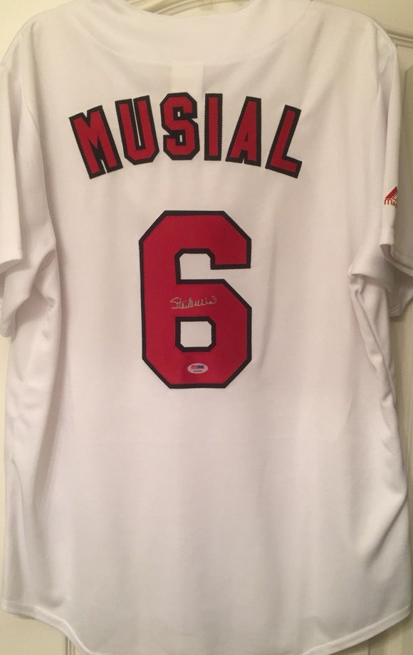Stan Musial Signed Autographed St. Louis Cardinals Baseball Jersey (PSA/DNA COA)