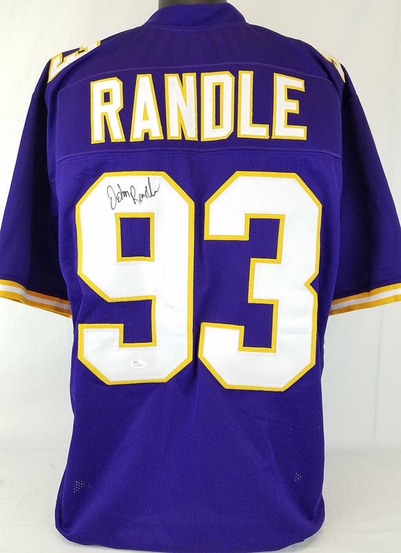 John Randle Signed Autographed Minnesota Vikings Football Jersey (JSA COA)