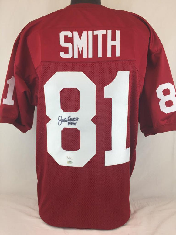 Jackie Smith Signed Autographed St. Louis Cardinals Football Jersey (JSA COA)