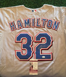 Josh Hamilton Signed Autographed Texas Rangers Baseball Jersey (JSA COA)