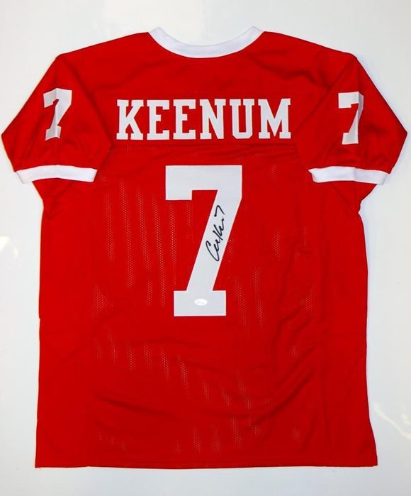 Case Keenum Signed Autographed Houston Cougars Football Jersey (JSA COA)