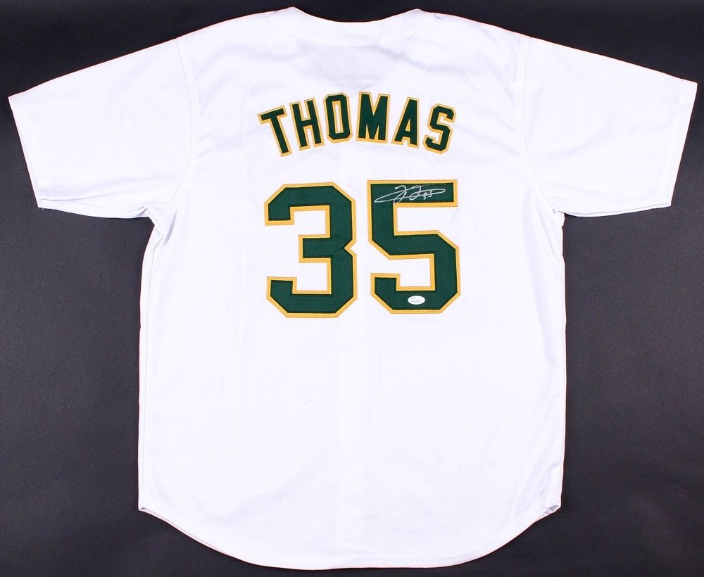 Frank Thomas Signed Authentic Oakland A's Athletics Jersey With JSA CO —  Showpieces Sports