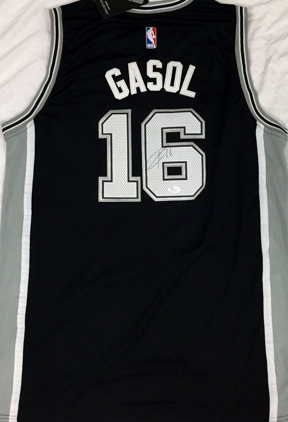 Pau Gasol Signed Autographed San Antonio Spurs Basketball Jersey (JSA COA)