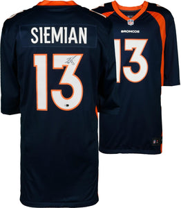 Trevor Siemian Signed Autographed Denver Broncos Football Jersey (Fanatics COA)