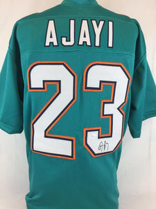 Jay Ajayi Signed Autographed Miami Dolphins Football Jersey (JSA COA)