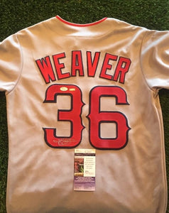 Jered Weaver Signed Autographed Los Angeles Angels Baseball Jersey (JSA COA)