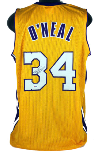 Shaquille O'Neal Signed Autographed Los Angeles Lakers Basketball Jersey (PSA/DNA COA)