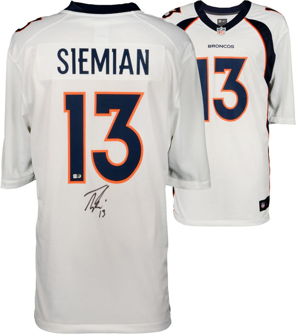 Trevor Siemian Signed Autographed Denver Broncos Football Jersey (Fanatics COA)