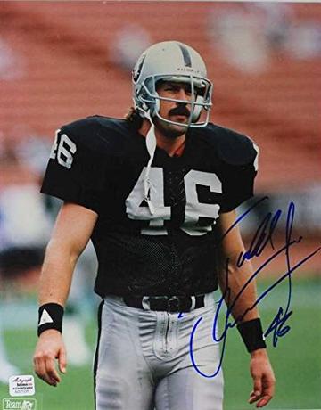 Todd Christensen Signed Autographed Glossy 8x10 Photo Oakland Raiders (AutographReference COA)