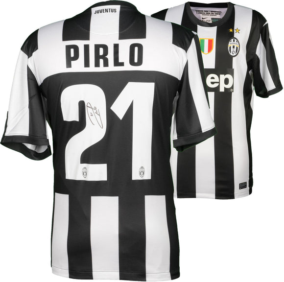 Andrea Pirlo Signed Autographed Juventus Soccer Jersey (Fanatics COA)