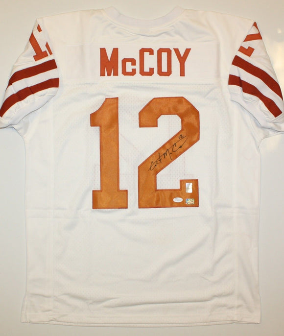 Colt McCoy Signed Autographed Texas Longhorns Football Jersey (JSA COA)