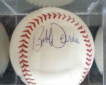 Bob Dernier Signed Autographed Official Major League OML Baseball (SA COA)