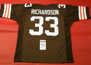 Trent Richardson Signed Autographed Cleveland Browns Football Jersey (JSA COA)