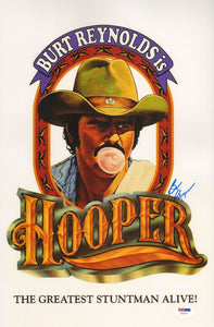 Burt Reynolds Signed Autographed "Hooper" 11x17 Movie Poster (PSA/DNA COA)