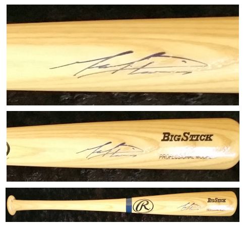 Mark Prior Signed Autographed Rawlings BigStick Baseball Bat (SA COA)