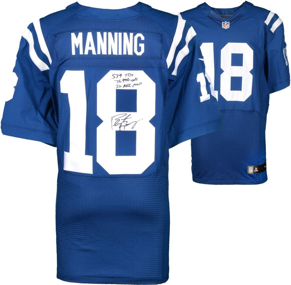 Peyton Manning Signed Autographed Indianapolis Colts Football Jersey (Fanatics COA)