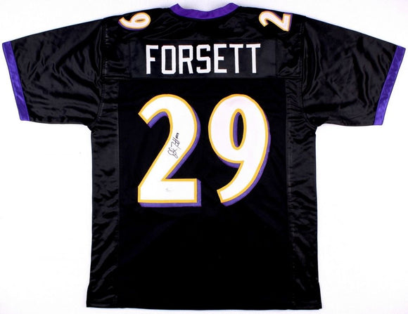 Justin Forsett Signed Autographed Baltimore Ravens Football Jersey (JSA COA)