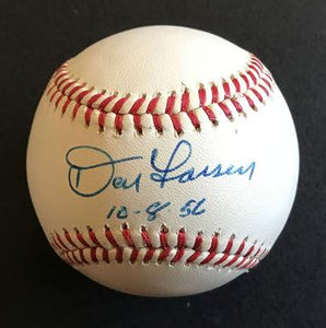 Don Larsen Signed Autographed "10-8-56" Official American League OAL Baseball (SA COA)