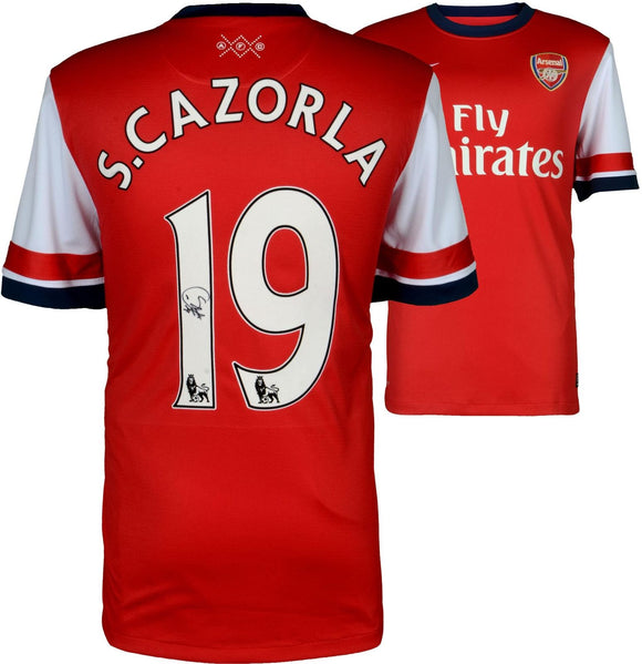 Santi Cazorla Signed Autographed Arsenal Soccer Jersey (Fanatics COA)
