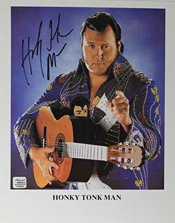 Honkey Tonk Man Signed Autographed Wrestling Glossy 8x10 Photo (SA COA)