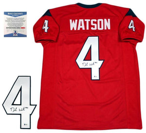 Deshaun Watson Signed Autographed Houston Texans Football Jersey (Beckett COA)