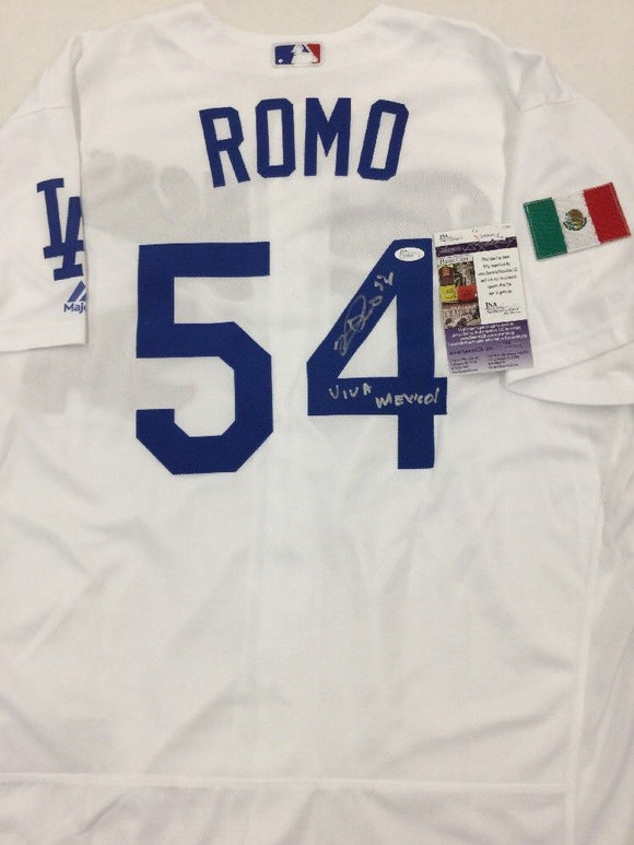 Sergio Romo Signed Autographed Los Angeles Dodgers Baseball Jersey (JSA COA)