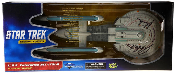 William Shatner Signed Autographed Star Trek Enterprise Ship (Beckett COA)