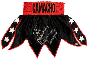 Hector "Macho" Camacho Signed Autographed Black Boxing Trunks (ASI COA)