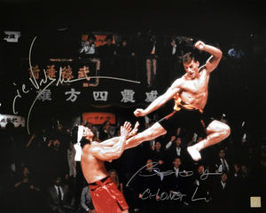 Jean Claude Van Damme & Bolo Yeung "Chong Li" Signed Autographed "Bloodsport" Glossy 16x20 Photo (ASI COA)