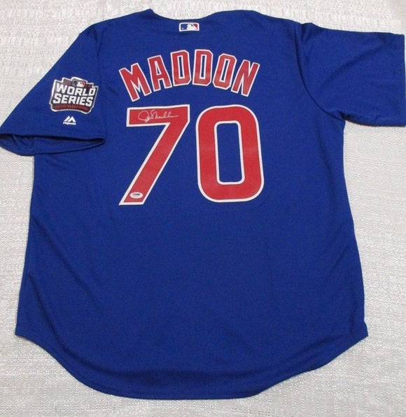 Joe Maddon Signed Autographed Chicago Cubs Baseball Jersey (PSA/DNA COA)